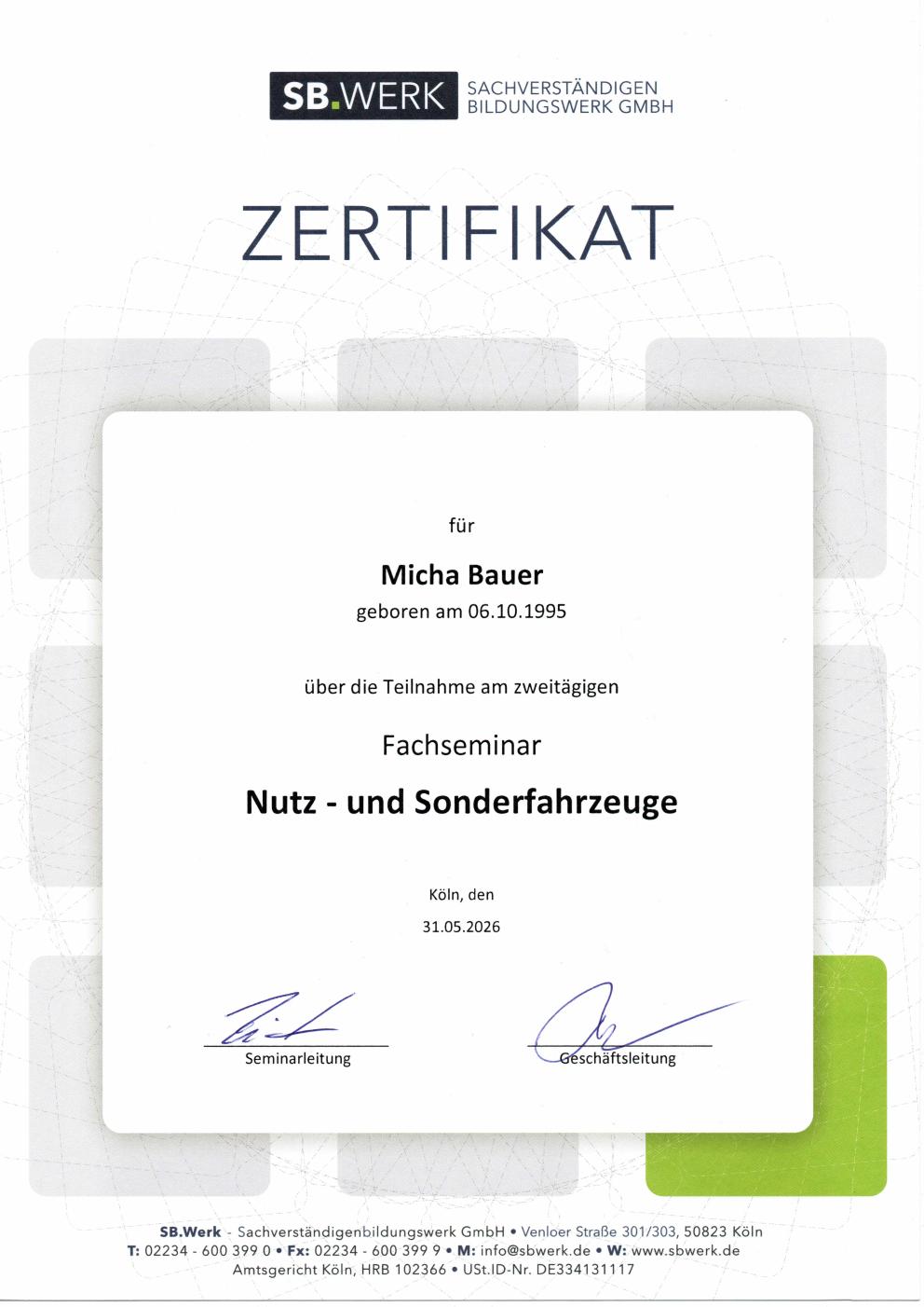 Nutz- und Sonderfahrzeuge
